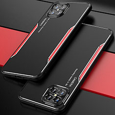 Handyhülle Hülle Luxus Aluminium Metall Tasche T01 für Huawei Nova 8 SE 5G Rot