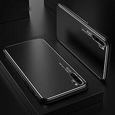Handyhülle Hülle Luxus Aluminium Metall Tasche T01 für Huawei P30 Pro New Edition Schwarz