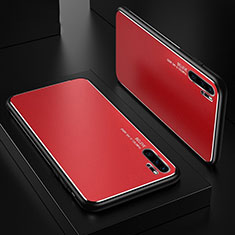 Handyhülle Hülle Luxus Aluminium Metall Tasche T01 für Huawei P30 Pro Rot