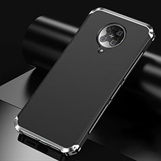 Handyhülle Hülle Luxus Aluminium Metall Tasche T01 für Xiaomi Redmi K30 Pro 5G Silber