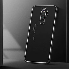 Handyhülle Hülle Luxus Aluminium Metall Tasche T01 für Xiaomi Redmi Note 8 Pro Schwarz
