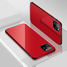 Handyhülle Hülle Luxus Aluminium Metall Tasche T02 für Apple iPhone 11 Pro Rot