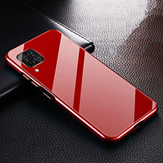 Handyhülle Hülle Luxus Aluminium Metall Tasche T02 für Huawei Nova 6 SE Rot