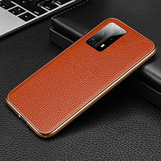 Handyhülle Hülle Luxus Aluminium Metall Tasche T02 für Huawei P40 Pro+ Plus Orange