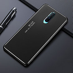 Handyhülle Hülle Luxus Aluminium Metall Tasche T02 für Oppo R17 Pro Schwarz