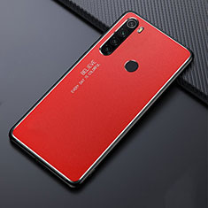 Handyhülle Hülle Luxus Aluminium Metall Tasche T02 für Xiaomi Redmi Note 8 Rot