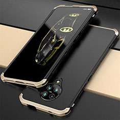 Handyhülle Hülle Luxus Aluminium Metall Tasche T03 für Xiaomi Poco F2 Pro Gold
