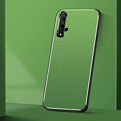 Handyhülle Hülle Luxus Aluminium Metall Tasche T04 für Huawei Honor 20 Grün