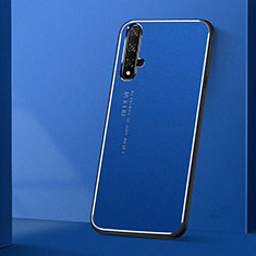 Handyhülle Hülle Luxus Aluminium Metall Tasche T04 für Huawei Honor 20S Blau