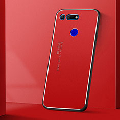 Handyhülle Hülle Luxus Aluminium Metall Tasche T04 für Huawei Honor V20 Rot