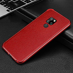 Handyhülle Hülle Luxus Aluminium Metall Tasche T04 für Huawei Mate 20 Rot