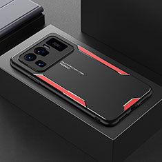 Handyhülle Hülle Luxus Aluminium Metall und Silikon Rahmen Tasche für Xiaomi Mi 11 Ultra 5G Rot