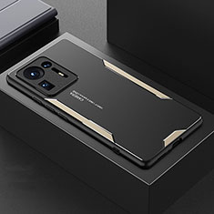 Handyhülle Hülle Luxus Aluminium Metall und Silikon Rahmen Tasche für Xiaomi Mi Mix 4 5G Gold