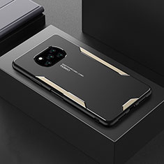 Handyhülle Hülle Luxus Aluminium Metall und Silikon Rahmen Tasche für Xiaomi Poco X3 NFC Gold