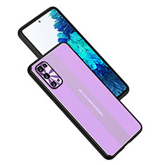 Handyhülle Hülle Luxus Aluminium Metall und Silikon Rahmen Tasche JL1 für Samsung Galaxy S20 FE (2022) 5G Violett