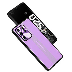 Handyhülle Hülle Luxus Aluminium Metall und Silikon Rahmen Tasche JL1 für Samsung Galaxy S20 Ultra 5G Violett