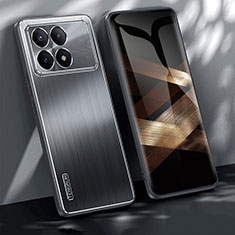 Handyhülle Hülle Luxus Aluminium Metall und Silikon Rahmen Tasche JL1 für Xiaomi Redmi K70 Pro 5G Schwarz