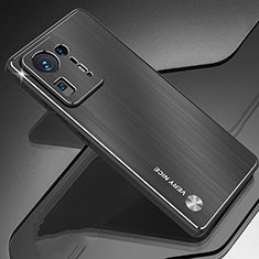 Handyhülle Hülle Luxus Aluminium Metall und Silikon Rahmen Tasche JS1 für Xiaomi Mi Mix 4 5G Schwarz