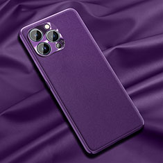 Handyhülle Hülle Luxus Leder Schutzhülle A01 für Apple iPhone 14 Pro Max Violett