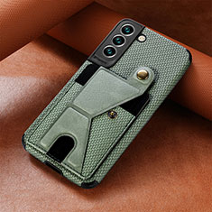 Handyhülle Hülle Luxus Leder Schutzhülle A01D für Samsung Galaxy S21 Plus 5G Grün
