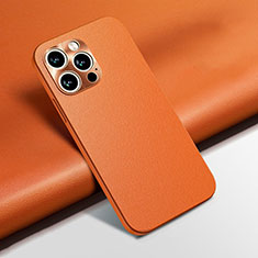 Handyhülle Hülle Luxus Leder Schutzhülle A02 für Apple iPhone 13 Pro Max Orange