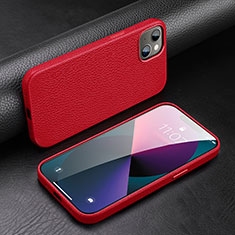 Handyhülle Hülle Luxus Leder Schutzhülle A03 für Apple iPhone 13 Mini Rot