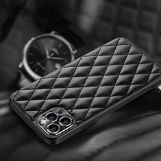 Handyhülle Hülle Luxus Leder Schutzhülle A07 für Apple iPhone 13 Pro Max Schwarz