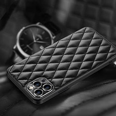 Handyhülle Hülle Luxus Leder Schutzhülle A07 für Apple iPhone 14 Pro Max Schwarz