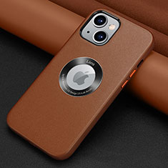 Handyhülle Hülle Luxus Leder Schutzhülle A08 für Apple iPhone 14 Plus Braun