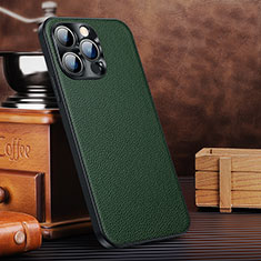 Handyhülle Hülle Luxus Leder Schutzhülle A11 für Apple iPhone 15 Pro Grün