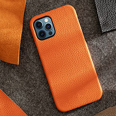 Handyhülle Hülle Luxus Leder Schutzhülle A12 für Apple iPhone 13 Pro Max Braun