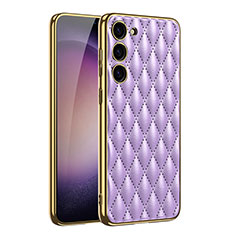 Handyhülle Hülle Luxus Leder Schutzhülle AC1 für Samsung Galaxy S21 5G Violett