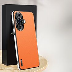 Handyhülle Hülle Luxus Leder Schutzhülle AT1 für Huawei Nova 11 Pro Orange