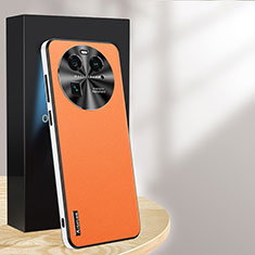 Handyhülle Hülle Luxus Leder Schutzhülle AT1 für Oppo Find X6 5G Orange
