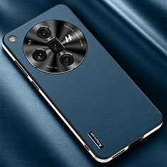 Handyhülle Hülle Luxus Leder Schutzhülle AT1 für Oppo Find X7 5G Blau