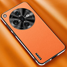 Handyhülle Hülle Luxus Leder Schutzhülle AT1 für Oppo Find X7 Ultra 5G Orange