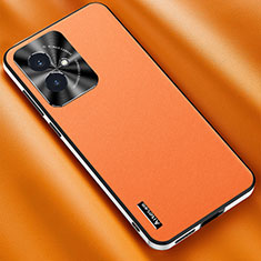 Handyhülle Hülle Luxus Leder Schutzhülle AT2 für Huawei Honor 100 5G Orange