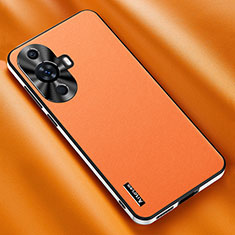 Handyhülle Hülle Luxus Leder Schutzhülle AT2 für Huawei Nova 11 Pro Orange