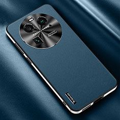 Handyhülle Hülle Luxus Leder Schutzhülle AT2 für Oppo Find X6 Pro 5G Blau