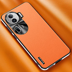 Handyhülle Hülle Luxus Leder Schutzhülle AT2 für Oppo Reno11 Pro 5G Orange