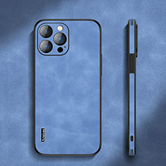 Handyhülle Hülle Luxus Leder Schutzhülle AT3 für Apple iPhone 13 Pro Max Hellblau