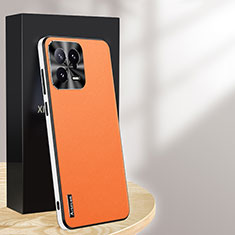 Handyhülle Hülle Luxus Leder Schutzhülle AT3 für Xiaomi Mi 13 5G Orange