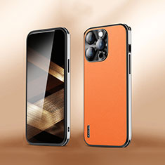 Handyhülle Hülle Luxus Leder Schutzhülle AT6 für Apple iPhone 13 Pro Orange