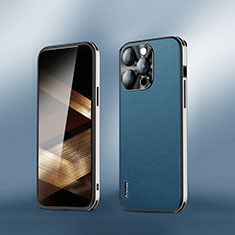 Handyhülle Hülle Luxus Leder Schutzhülle AT6 für Apple iPhone 14 Pro Blau