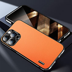 Handyhülle Hülle Luxus Leder Schutzhülle AT7 für Apple iPhone 13 Pro Max Orange