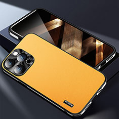 Handyhülle Hülle Luxus Leder Schutzhülle AT7 für Apple iPhone 14 Pro Gelb