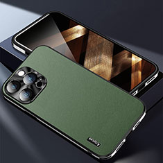 Handyhülle Hülle Luxus Leder Schutzhülle AT7 für Apple iPhone 14 Pro Grün