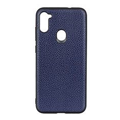 Handyhülle Hülle Luxus Leder Schutzhülle B01H für Samsung Galaxy A11 Blau