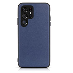 Handyhülle Hülle Luxus Leder Schutzhülle B01H für Samsung Galaxy S21 Ultra 5G Blau