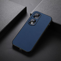 Handyhülle Hülle Luxus Leder Schutzhülle B02H für Huawei Honor 90 Pro 5G Blau